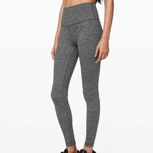 Lululemon Wunder Under Hi-Rise Tight *28" Heathered Black NWT